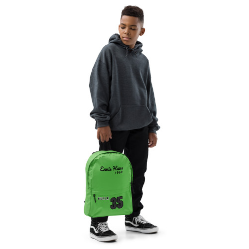 Psalm 35 Backpack - Green