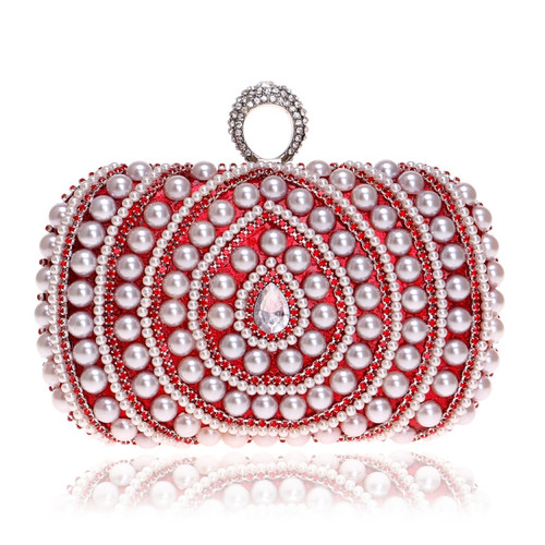 Women Fashion Banquet Party Pearl Handbag