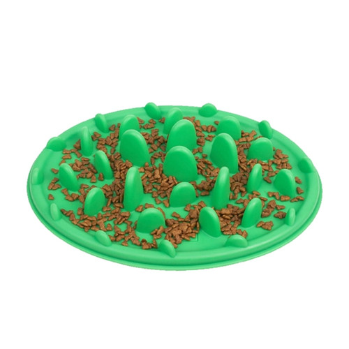 Pet Cat and Dog Jungle Silicone Anti-choke Food Bowl