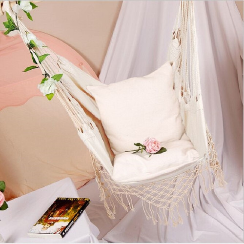 Fringed Hammock Dormitory Indoor Hanging Hammock Garden Courtyard Swing Chair