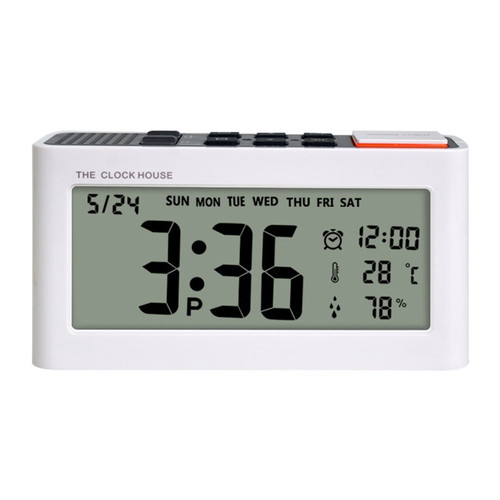 AQ112 LCD Electronic Alarm Clock with Temperature & Humidity Display