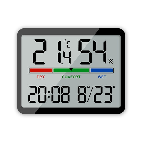 Magnetic LCD Digital Aalarm Clock Large Screen With Temperature Humidity Display