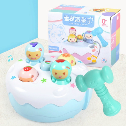 Cake Hitting Hamster Electric Game Machine Percussion with Music Baby Puzzle Children Toys