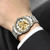 FNGEEN 8866 Men Waterproof Watch Fashion Double-Sided Hollow Automatic Mechanical Watch