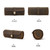 Contacts Family CF1117B 3 Watch Positions Leather Watch Box Round Buckle Outdoor Travel Watch Storage Box