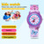 JNEW A369-86366 Children Waterproof Time Cognitive Cartoon Quartz Watch