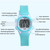 JNEW 9688-2 Children Multifunctional Colorful Backlight Waterproof Sports Digital Watch