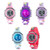 JNEW A380-86664 Children Cartoon 3D Happy Small Elephant Alarm Waterproof Sports LED Digital Watch