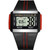 SYNOKE 9222 Men Large Screen Square Multi-Function Waterproof Luminous Electronic Watch