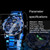 Winner Leisure Skeleton Diamond Luminous Pointer Watch Men Manual Mechanical Watch