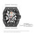 BAOGELA 224143 Barrel-shaped Hollow Surface Silicone Luminous Sports Men Watch