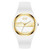 SANDA 6077 Simple Icon Round Dial Ladies Silicone Strap Quartz Watch