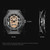 BAOGELA 1902 Skull Luminous Dial Silicone Strap Quartz Watch For Men