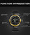 Sanda 3004 Electronic Watch Movement Men Watch Outdoor Sports Luminous Waterproof Multi-Function Watch