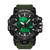 SANDA Green Light Alarm Clock Multifunctional Waterproof Shockproof Transparent Watch