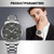 CRRJU 5005 Men Steel Strap Watch Simple Business Personalized Waterproof Watch With Calendar Display