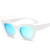 Cat Eye Mirrored Metal Frame UV400 Sunglasses for Women