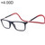 Anti Blue-ray Adjustable Neckband Magnetic Connecting Presbyopic Glasses, +4.00D