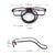 Anti Blue-ray Adjustable Neckband Magnetic Connecting Presbyopic Glasses, +4.00D
