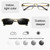 Dual-purpose Photochromic Presbyopic Glasses, +3.50D