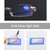 Rimless Anti Blue-ray Blue Film Lenses Presbyopic Glasses, +2.50D