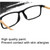 Black Frame Spring Hinge Anti Fatigue & Blue-ray Presbyopic Glasses, +1.00D