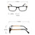 Black Frame Spring Hinge Anti Fatigue & Blue-ray Presbyopic Glasses, +1.00D