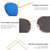 Metal Frame Cat Eye Sunglasses