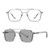 Double Beam Polarized Color Changing Myopic Glasses