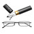 Reading Glasses Metal Spring Foot Portable Presbyopic Glasses with Tube Case