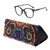 Foldable Triangle Animal Print Glasses Case Sunglasses Myopia Frame Case