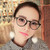 Fashion Eyeglasses Retro TR Frame Plain Glass Spectacles