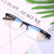 Anti Blu-ray Business Eye Glasses for Men Metal Frame Plain Glass Spectacles