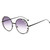 Women Sunglasses Metal Round Frame Pearl Embellished Sunglasses