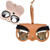 Cute And Funny PU Sunglasses Case Portable Glasses Case With Hanging Buckle