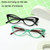 Street Stall Triangular Cat Eye Presbyopic Glasses, Degree: