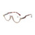 Diamond Studded Cat Eye Presbyopic Glasses Half-frame Fish-filament Glasses Unisex, Degree: