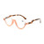 Diamond Studded Cat Eye Presbyopic Glasses Half-frame Fish-filament Glasses Unisex, Degree: