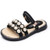 Children Pearl Baby Shoes Girls Shoes Two Wearing A Word Slippers