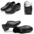 Beginners Straight Bottom Tap Shoes Black Imitation Leather Soft Bottom Shoes