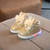 Cartoon Children Shoes Colorful Diamonds With LED Light Light-Up Baby Footwear