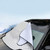 Automobile Front Windshield Cover Snow Cover Plus Cotton Car Windshield Sun Shade Winter Car Snow Shield Cover, Random Color Delivery