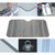 Sun Shade Three Compartments Car Windshield Visor Cover Block Front Window Sunshade UV Protect, Size: 140 x 70cm