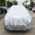 PVC Anti-Dust Sunproof SUV Car Cover with Warning Strips, Fits Cars up to 4.8m(187 inch) in Length