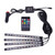 4 in 1 Universal Car Colorful Acoustic LED Atmosphere Lights Colorful Lighting Decorative Lamp, with 48LEDs SMD-5050 Lamps and Remote Control, DC 12V 7W