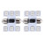 2 PCS Colorful 31MM Bicuspid Remote Control Car Dome Lamp LED Reading Light with 6 LED Lights