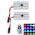 2 PCS Colorful 41MM T10 + Bicuspid Port Remote Control Car Dome Lamp LED Reading Light with 15 LED Lights