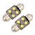 2 PCS 31mm DC12V / 1.5W / 6000K / 110LM 4LEDs SMD-3030 Car Reading Lamp Dome Light, with Decoder
