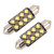 2 PCS 39mm DC12V / 1.5W / 6000K / 110LM 8LEDs SMD-3030 Car Reading Lamp Dome Light, with Decoder