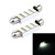 2 PCS 3.5W 250 LM 6000K 41MM 12 SMD-2835 LEDs Bicuspid Port Decoding Car Dome Lamp LED Reading Light, DC 12V